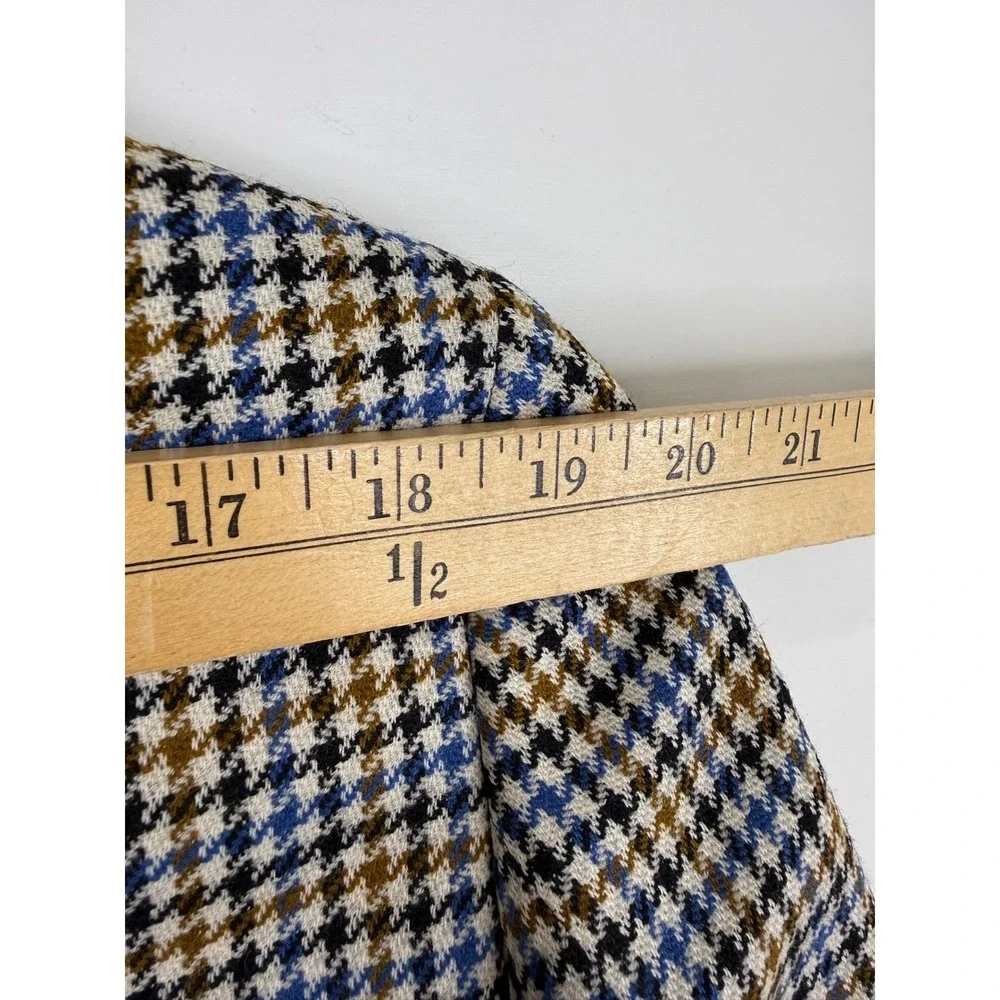 Vintage‎ Chester Barrie England Wool Houndstooth Sport Coat Blazer 44S George